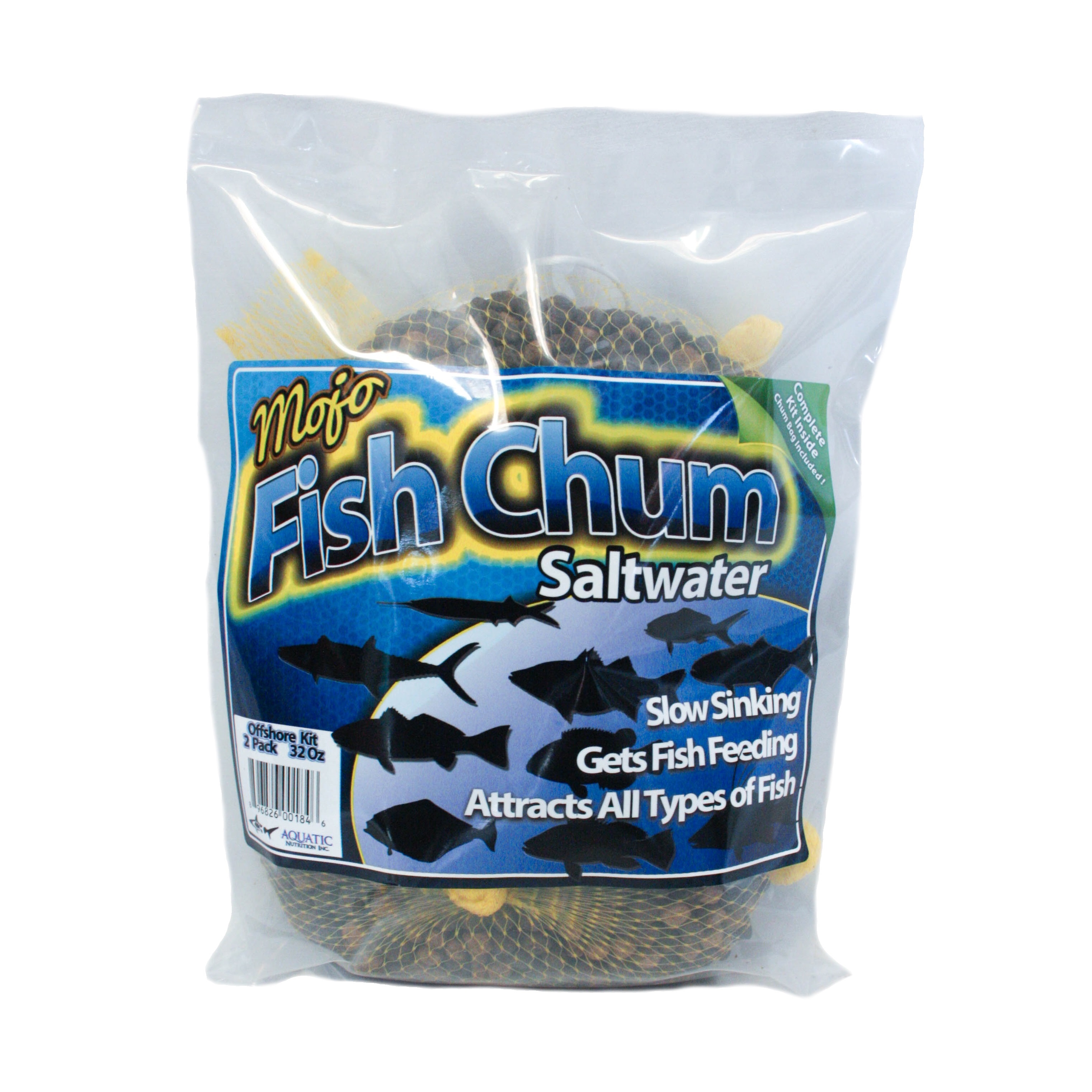 Mojo Fish Chum - Saltwater 2/1lb bags Effective Chum, Low Cost