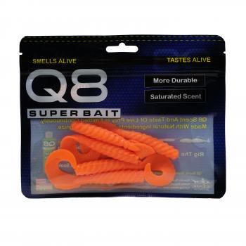 Q8 Curly Tail Swim Hot Orange